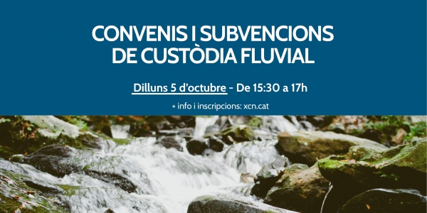 Jornada en línia informativa sobre els convenis i subvencions de custòdia fluvial