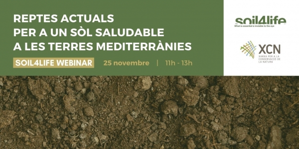 Webinar Soil4Life – Reptes actuals per a un sòl saludable a les terres mediterrànies